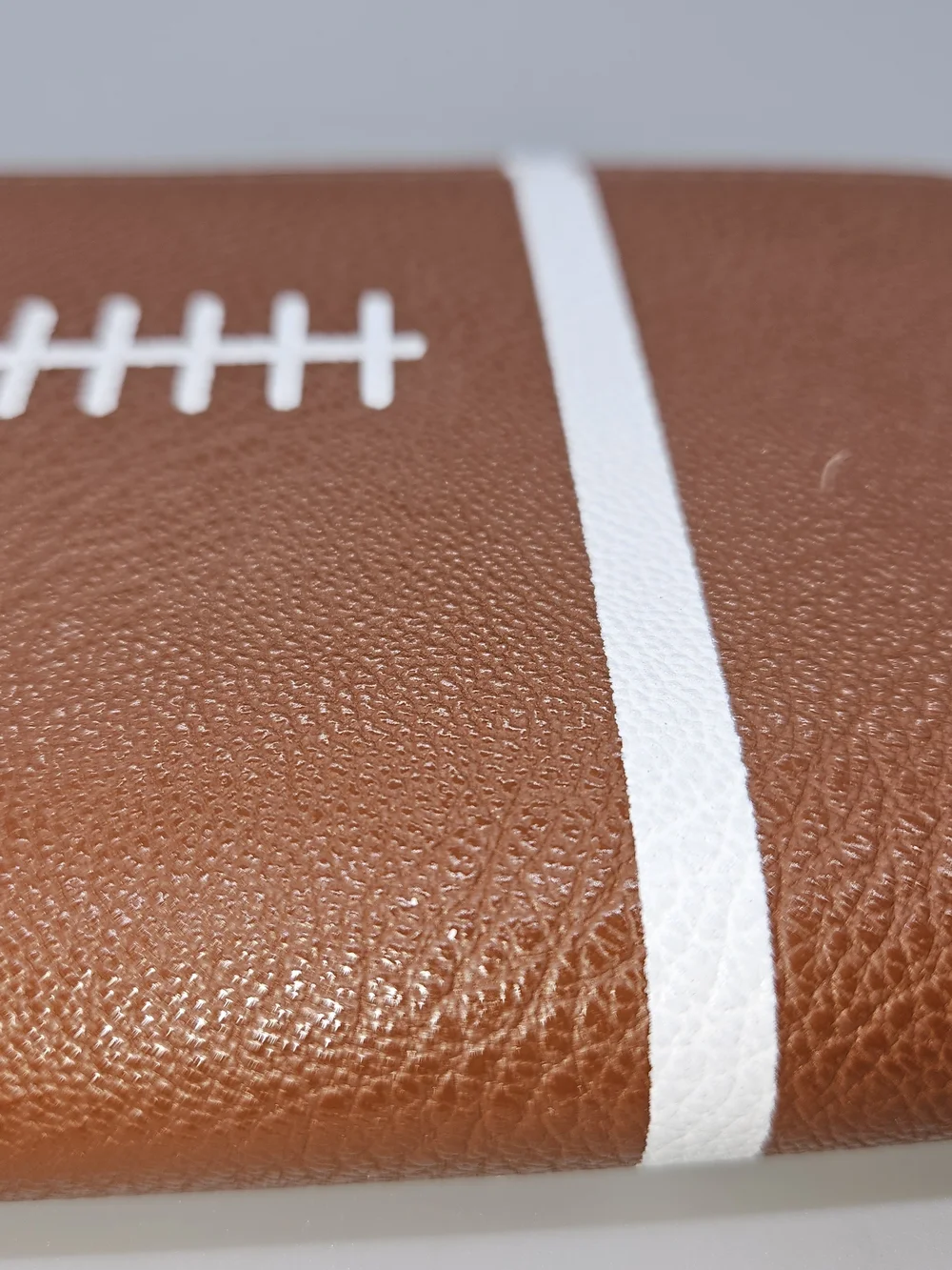 Women's Football Zip Around Wallet Clutch Brown Faux Leather Game Day Organizer